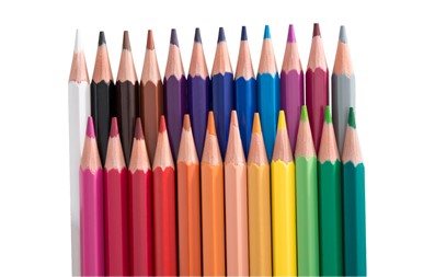 Estojo de lápis de cor com 24 cores não tóxico.