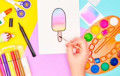 Kit de tinta aquarela. Kit de tinta aquarela.