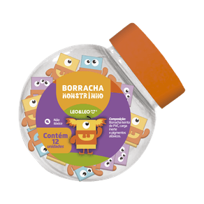 borracha-monstrinho-pote-com-12-und-leo-e-leo-72229