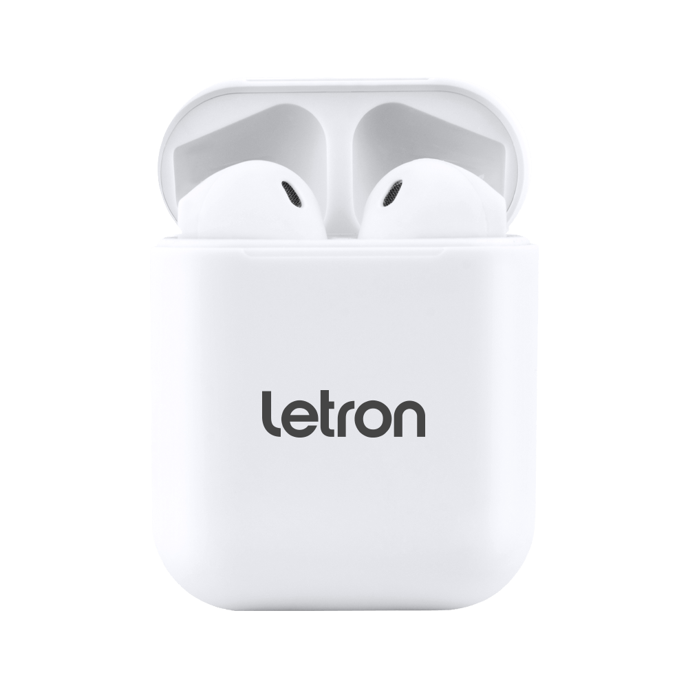Fone Sem Fio Box Branco Estereo Earbuds/Case Carregador Bluetooth Letron -  leonora