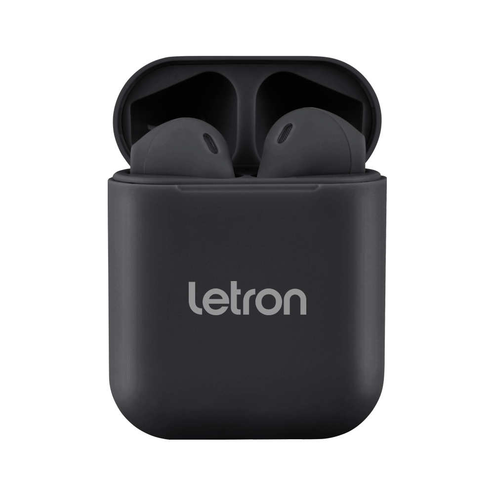 Fone Sem Fio Box Preto Estereo Earbuds Case/Carregador Bluetooth Letron -  leonora