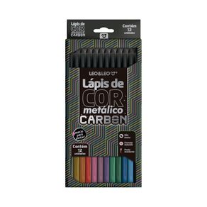 LAPIS-DE-COR_CARBON_12-CORES-REDONDO-METALICO_LEOELEO_4432_EMBALAGEM LAPIS-DE-COR_CARBON_12-CORES-REDONDO-METALICO_LEOELEO_4432_EMBALAGEM