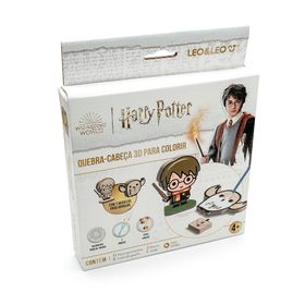 quebra-cabeca-3d-para-colorir-harry-potter---kit-c-11-pecas---8-cores-de-guache---2-pinceis---91677--1-