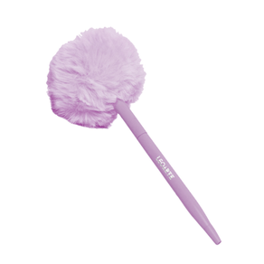 caneta-esferografica-pompom-lilas-leoarte